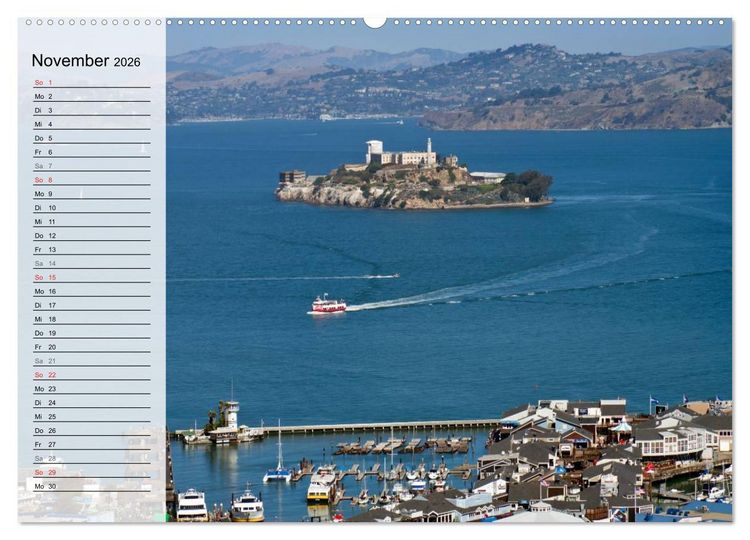 Produktbild: SAN FRANCISCO Traumstadt in Kalifornien (Wandkalender 2026 DIN A2 quer), CALVENDO Monatskalender