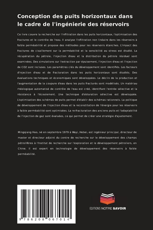Produktbild: Conception des puits horizontaux dans le cadre de l'ing&eacute;nierie des r&eacute;servoirs