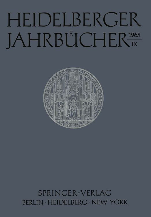 Produktbild: Heidelberger Jahrb&uuml;cher
