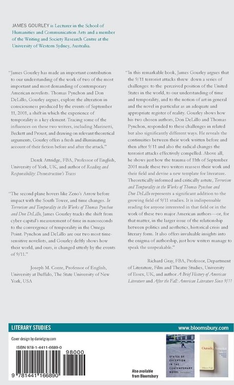 Produktbild: Terrorism and Temporality in the Works of Thomas Pynchon and Don Delillo
