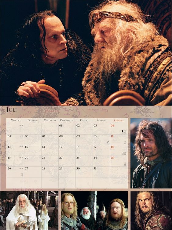 Produktbild: Der Herr der Ringe Broschur XL Kalender 2027