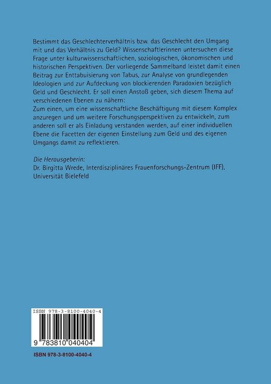 Produktbild: Geld und Geschlecht