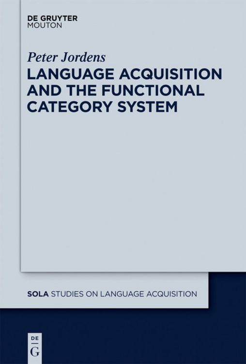 Produktbild: Language Acquisition and the Functional Category System