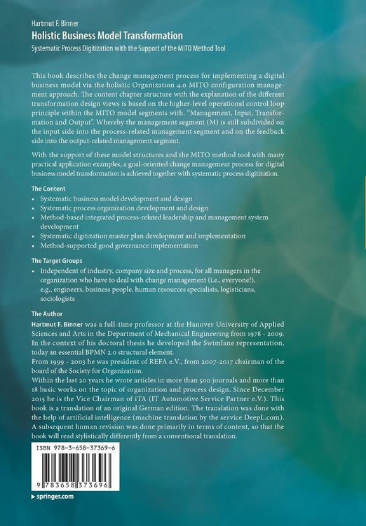 Produktbild: Holistic Business Model Transformation