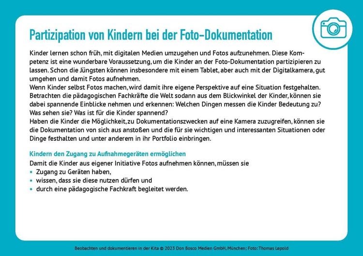 Produktbild: Beobachten und dokumentieren in der Kita