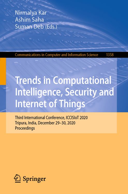 Produktbild: Trends in Computational Intelligence, Security and Internet of Things