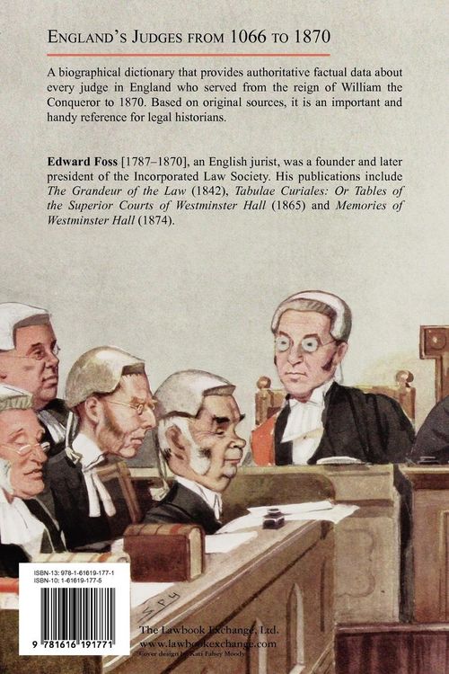 Produktbild: Biographia Juridica. A Biographical Dictionary of the Judges of England From the Conquest to the Present Time 1066-1870