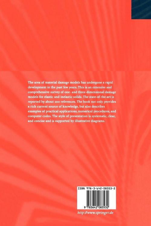 Produktbild: Modeling of Material Damage and Failure of Structures