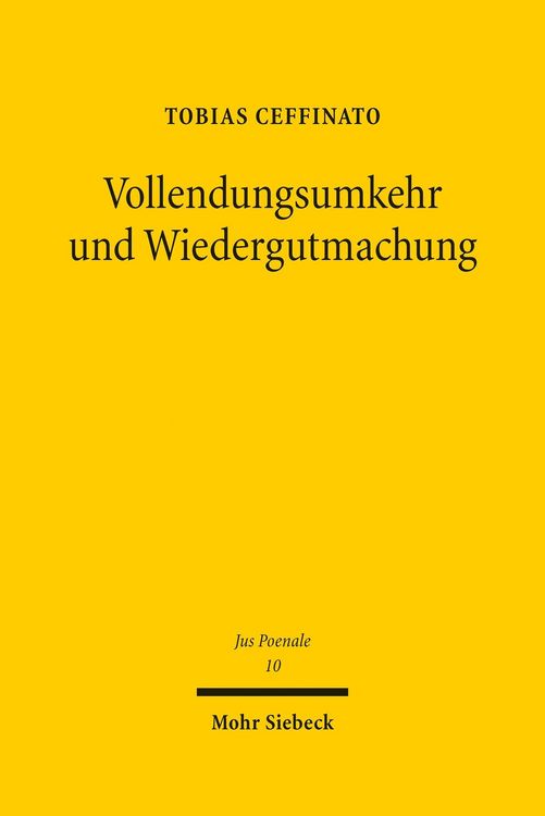 Produktbild: Vollendungsumkehr und Wiedergutmachung