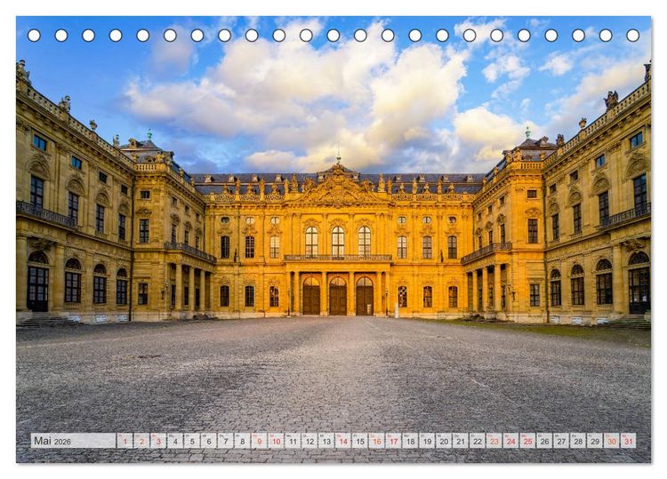 Produktbild: W&uuml;rzburg Impressionen (Tischkalender 2026 DIN A5 quer), CALVENDO Monatskalender