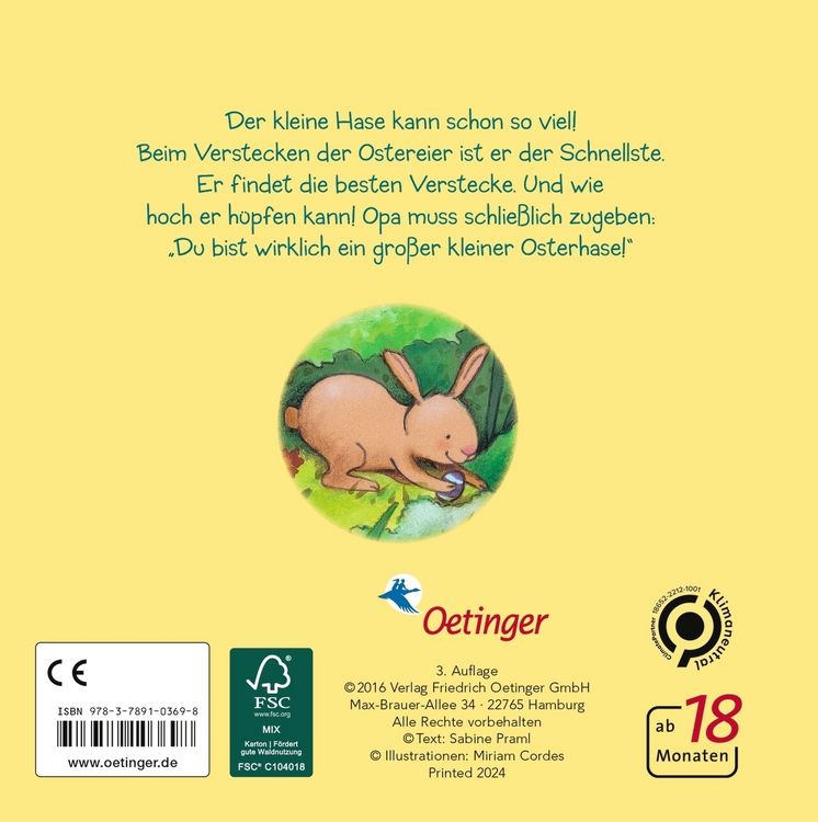 Produktbild: Mein gro&szlig;er kleiner Osterhase