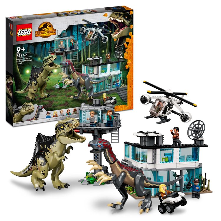 Bild vom Artikel LEGO® Jurassic World: Giganotosaurus & Therizinosaurus Angriff (76949); Bauset; spannendes Spielzeug für Kinder ab 9 Jahren (658 Teile) vom Autor 