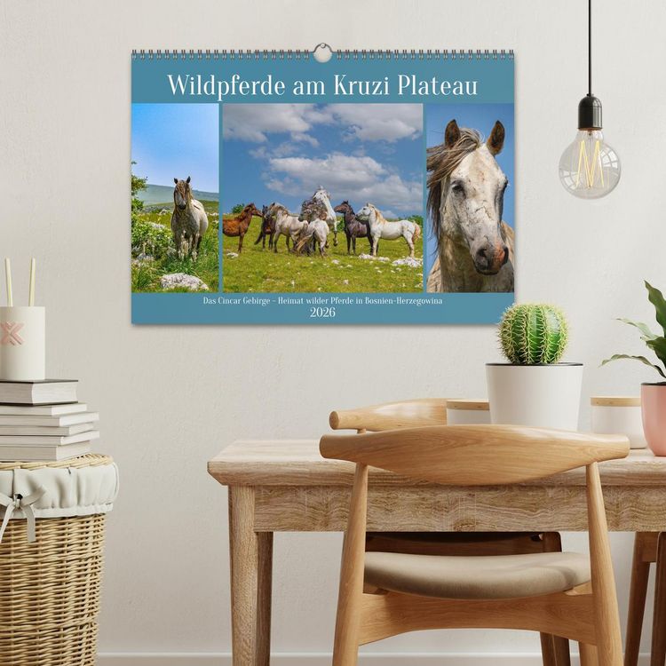 Produktbild: Wildpferde am Kruzi Plateau (Wandkalender 2026 DIN A3 quer), CALVENDO Monatskalender