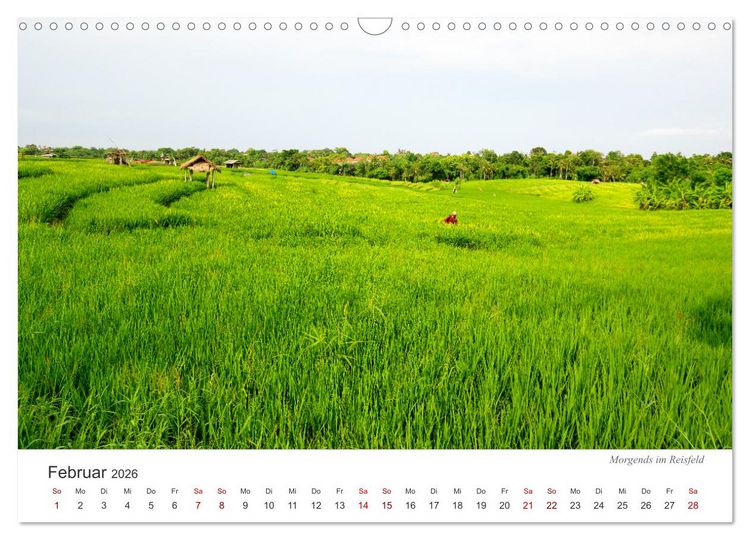Produktbild: Impressionen einer Reise durch Bali (Wandkalender 2026 DIN A3 quer), CALVENDO Monatskalender