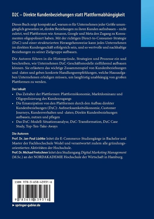 Produktbild: D2C &ndash; Direkte Kundenbeziehungen statt Plattformabh&auml;ngigkeit