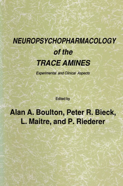 Produktbild: Neuropsychopharmacology of the Trace Amines