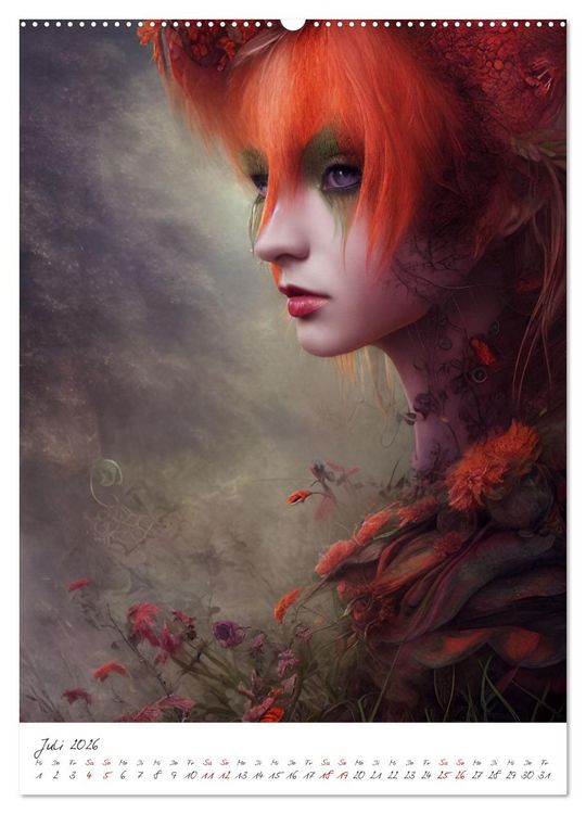 Produktbild: Dark Fantasy Art - Zeit der Helden (hochwertiger Premium Wandkalender 2026 DIN A2 hoch), Kunstdruck in Hochglanz