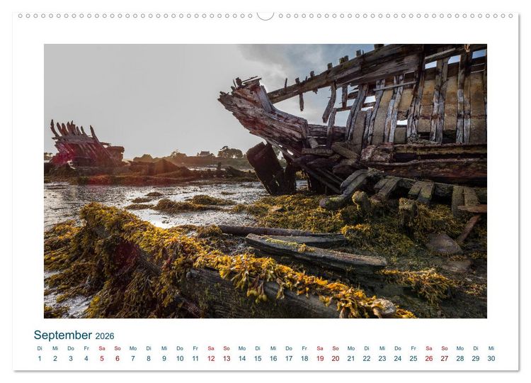 Produktbild: Faszination Schiffsfriedhof (hochwertiger Premium Wandkalender 2026 DIN A2 quer), Kunstdruck in Hochglanz