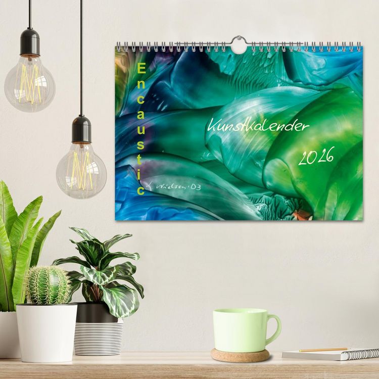 Produktbild: Encaustic Kunstkalender 2026 (Wandkalender 2026 DIN A4 quer), CALVENDO Monatskalender
