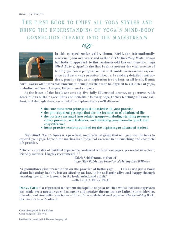 Produktbild: Yoga Mind, Body & Spirit