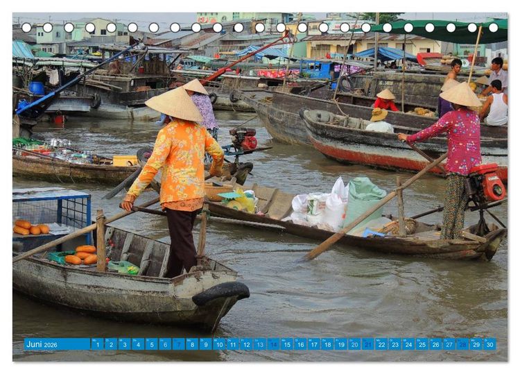 Produktbild: Vielseitiges Vietnam (Tischkalender 2026 DIN A5 quer), CALVENDO Monatskalender