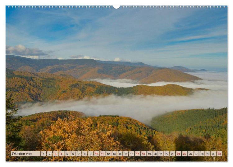 Produktbild: Vogesen - wundersch&ouml;n (hochwertiger Premium Wandkalender 2026 DIN A2 quer), Kunstdruck in Hochglanz