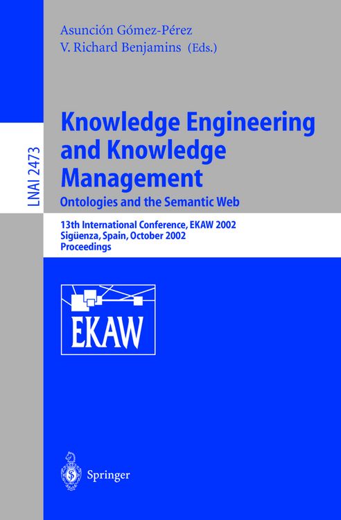 Produktbild: Knowledge Engineering and Knowledge Management: Ontologies and the Semantic Web