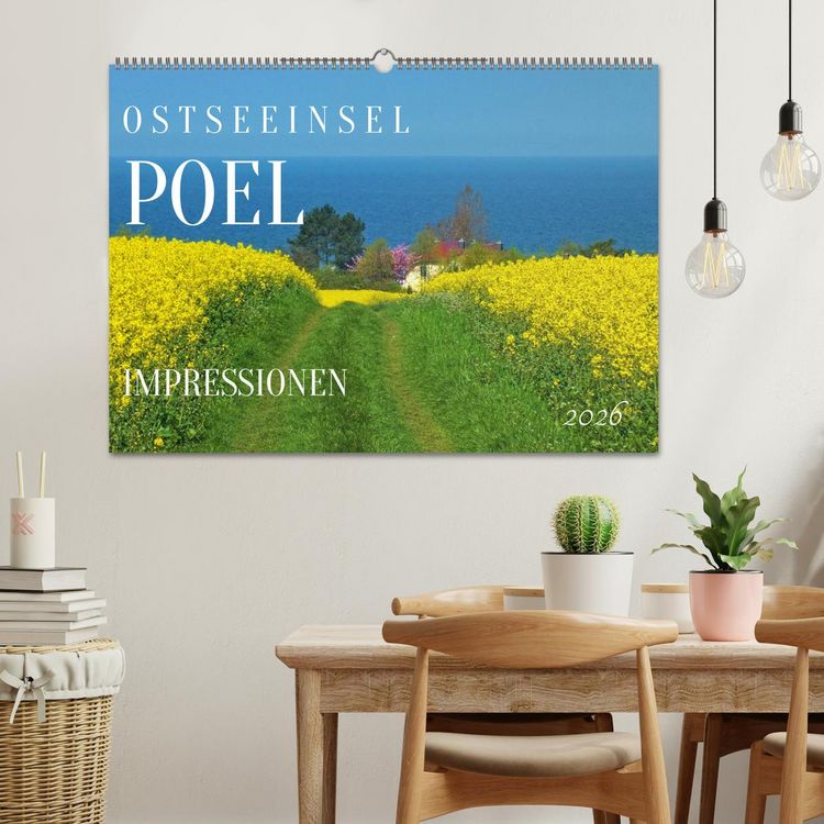 Produktbild: Ostseeinsel Poel - K&uuml;stenimpressionen (Wandkalender 2026 DIN A2 quer), CALVENDO Monatskalender