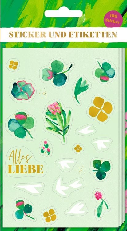 Produktbild: Stickerbogen mit 100 Stickern