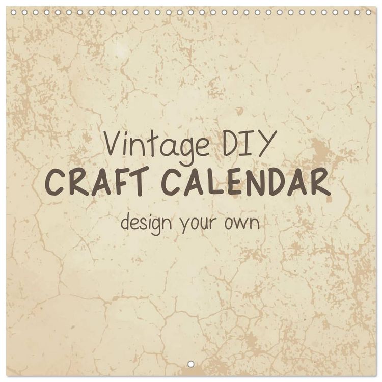 Produktbild: Vintage DIY Craft Calendar (Wall Calendar 2027 12 &times; 12 Inch) CALVENDO 12 Month Wall Calendar
