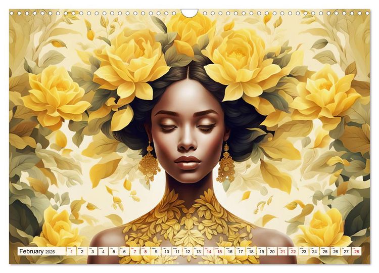 Produktbild: Ladies in a sea of flowers (Wall Calendar 2026 DIN A3 landscape), CALVENDO 12 Month Wall Calendar