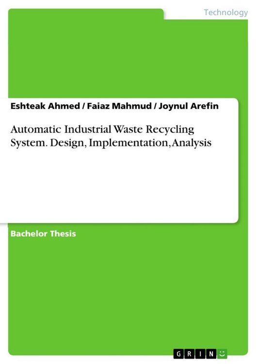 Produktbild: Automatic Industrial Waste Recycling System. Design, Implementation, Analysis