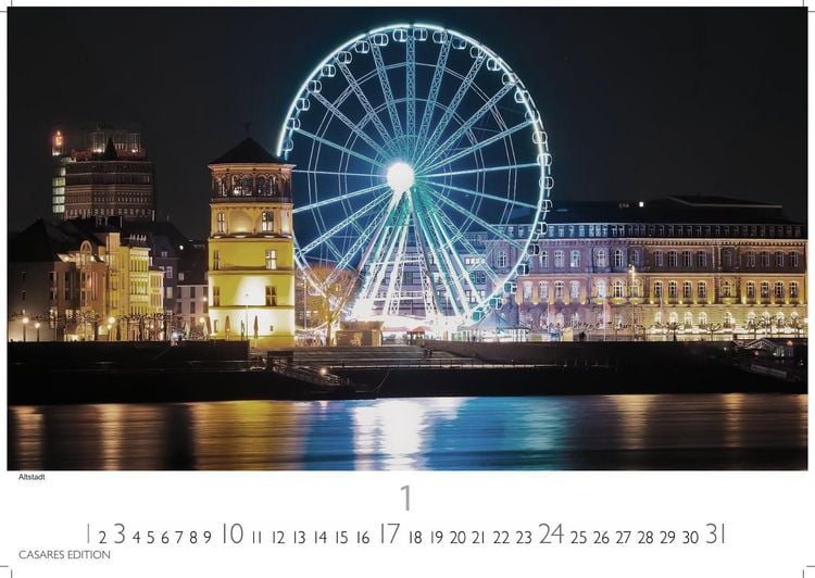 Produktbild: D&uuml;sseldorf Kalender 2027 &ndash; Wandkalender | Fotokalender Deutschland 24x35cm &ndash; 12 gro&szlig;formatige Fotomotive in Top-Qualit&auml;t der Rheinmetropole
