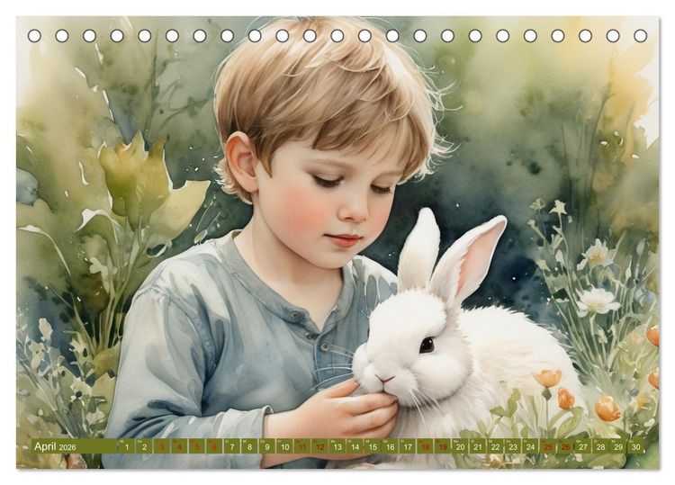 Produktbild: Liebste Kinder (Tischkalender 2026 DIN A5 quer), CALVENDO Monatskalender
