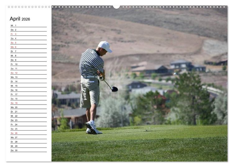 Produktbild: Abenteuer Golfspielen. Impressionen (hochwertiger Premium Wandkalender 2026 DIN A2 quer), Kunstdruck in Hochglanz