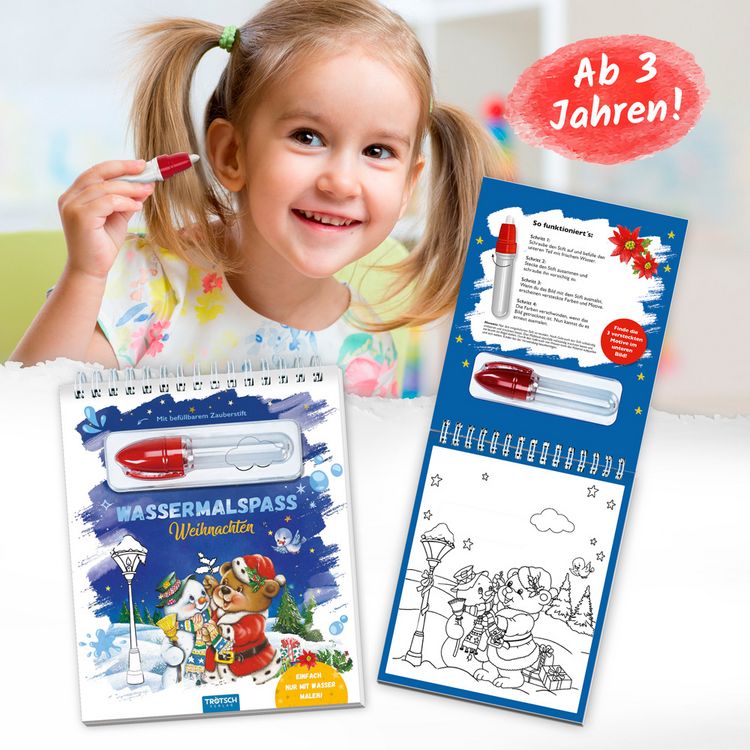 Produktbild: Tr&ouml;tsch Wassermalspa&szlig; mit Zauberstift Weihnachten