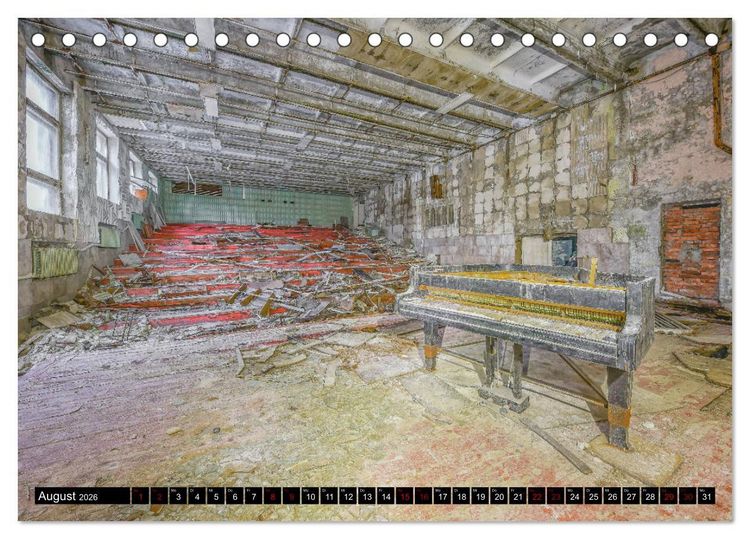 Produktbild: Tschernobyl - Prypjat - Die radioaktive Geisterstadt (Tischkalender 2026 DIN A5 quer), CALVENDO Monatskalender