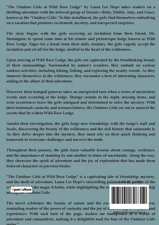 Produktbild: The Outdoor Girls at Wild Rose Lodge