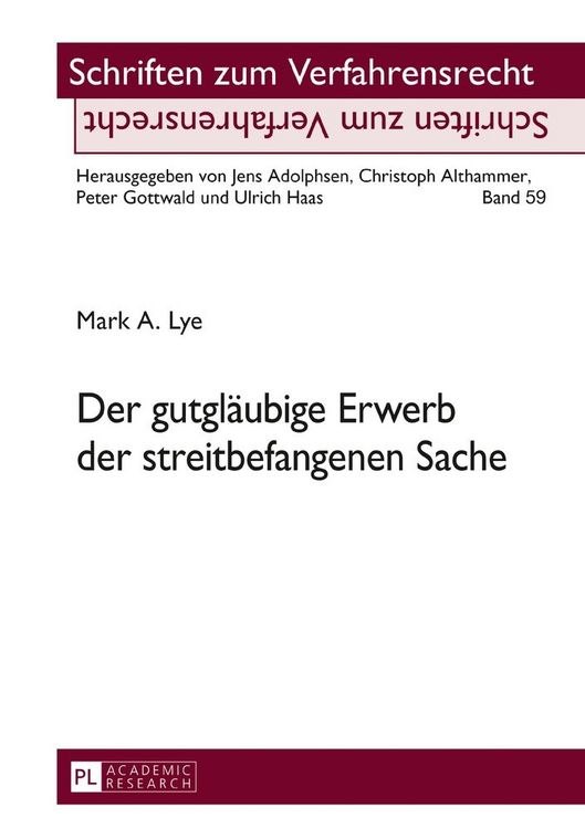Produktbild: Der gutgl&auml;ubige Erwerb der streitbefangenen Sache