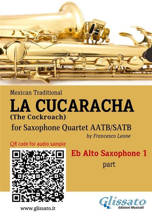 Produktbild: Eb Alto Sax 1 part of "La Cucaracha" for Saxophone Quartet