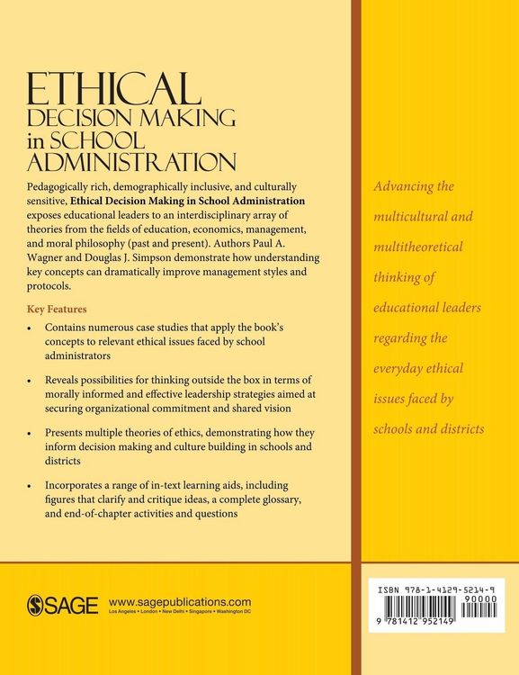 Produktbild: Ethical Decision Making in School Administration