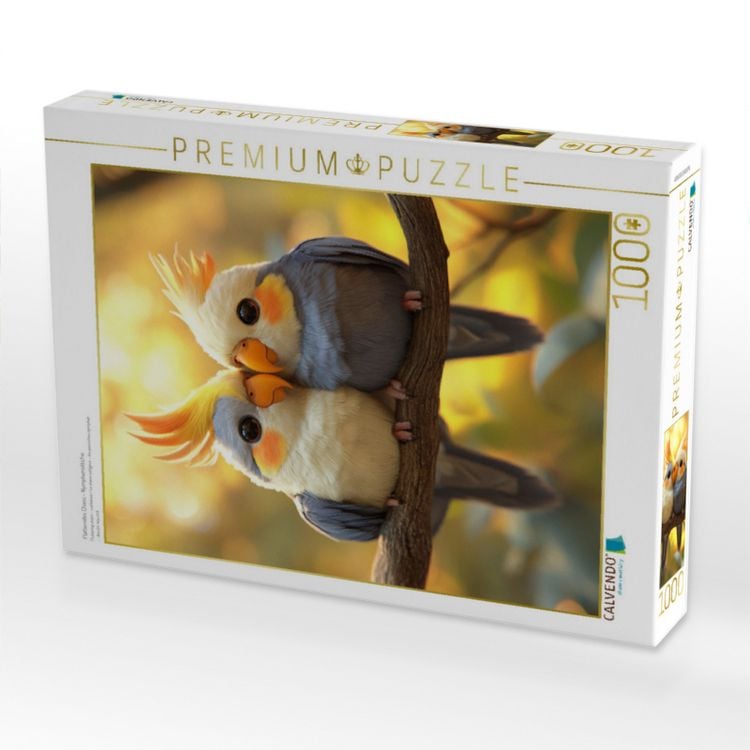 Produktbild: CALVENDO Puzzle Flatterndes Chaos - Nymphensittiche | 1000 Teile Lege-Gr&ouml;&szlig;e 64x48cm Foto-Puzzle f&uuml;r gl&uuml;ckliche Stunden