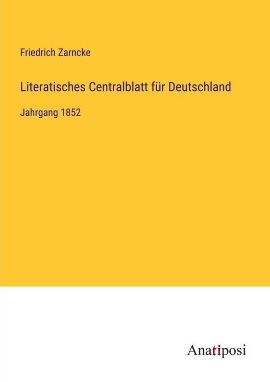 Produktbild: Literatisches Centralblatt f&uuml;r Deutschland