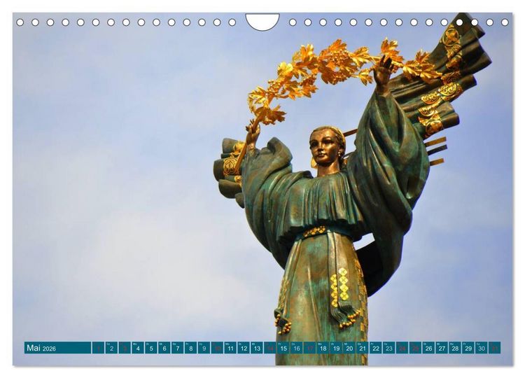 Produktbild: Kiew - Hauptstadt der Ukraine (Wandkalender 2026 DIN A4 quer), CALVENDO Monatskalender