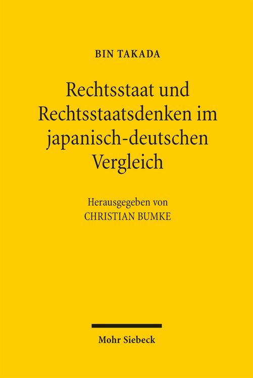 Produktbild: Rechtsstaat und Rechtsstaatsdenken im japanisch-deutschen Vergleich