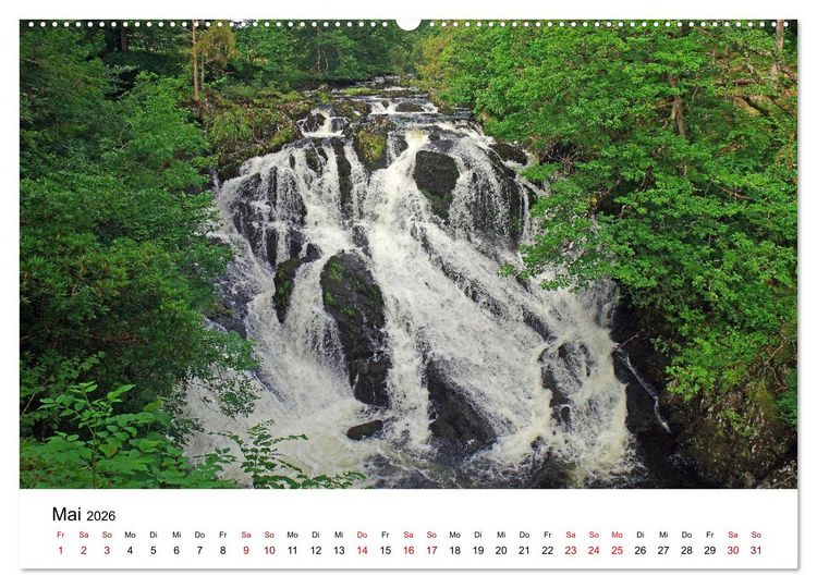 Produktbild: Cornwall und Wales (Wandkalender 2026 DIN A2 quer), CALVENDO Monatskalender