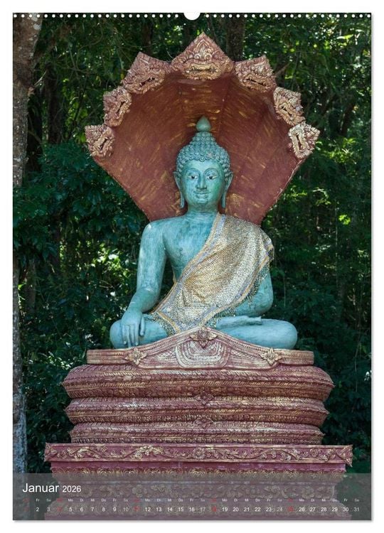 Produktbild: Buddha - Harmonie und Gelassenheit (hochwertiger Premium Wandkalender 2026 DIN A2 hoch), Kunstdruck in Hochglanz