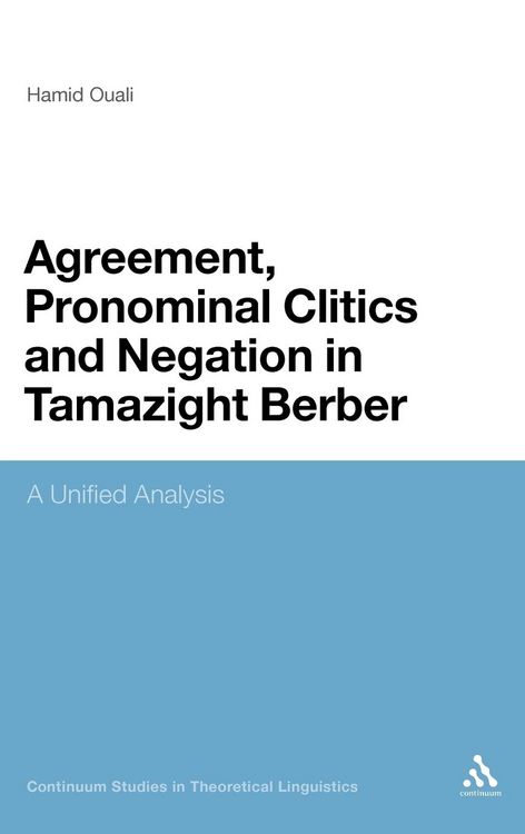 Produktbild: Agreement, Pronominal Clitics and Negation in Tamazight Berber