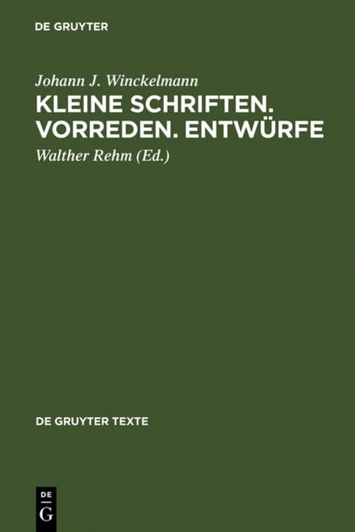 Produktbild: Kleine Schriften &bull; Vorreden &bull; Entw&uuml;rfe