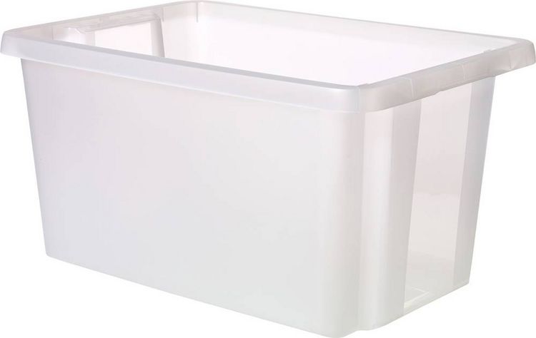 Produktbild: Curver 225404 Drehstapelbeh&auml;lter ESSENTIALS Drehstapelbox 45L, transparent stapelbar Transparent 1 St.